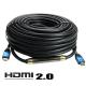High Quality 2.0v 4k 60hz Bare Copper 30m HDMI Cable