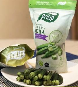 Wholesale no fat snack: Okra Chips