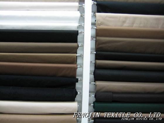 Sell Polycotton 65/35 45x45 110x76 57/58 White and Dyed ,shirt ,lining fabric