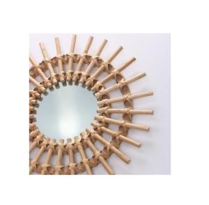 Wholesale wall hanging mirror: Wholesaler Rattan Wall Mirror Wricker Hanging with Best Quality Hand Woven ( Annie 0084702917076 WA