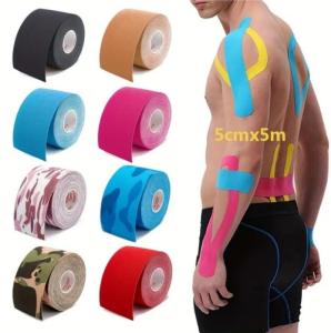 Wholesale plasters: Factory OEM Medical Waterproof Tape Kinesiology Tape Zinc Oxide Sports Plaster Tape