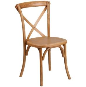 Wholesale Restaurant Furniture: Rental Wedding Stackable Solid Wood Crossback Wood Cross Back Chair
