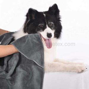 Wholesale dog carrier: 1001TE Dry Microfiber Dog & Cat Bath Towels with Two Triangular Pocket