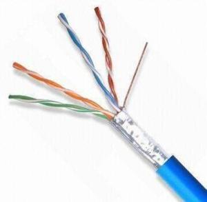 Wholesale e: 4-Pair FTP CAT 5E Cable with 7/0.18mm Stranded BC Conductor and 0.2495mm Minimum Point Thickness