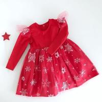 Sell Children Red Long Sleeve Christmas Dress