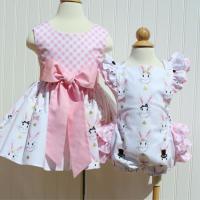 Sell Girls Easter Bunny Clothing Sister Bubble And Dress sets