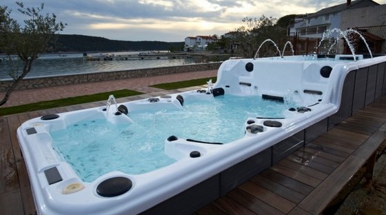 Hot Sale Balboa System Ass Massage Hot Tub With Tv Sr859