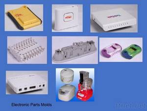 Wholesale custom plastic injection mold: Plastic Electronic Parts Mold; Customized Plastic Injection Mold