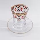 Wholesale set top boxes: Daily Arabic Tea Cup Luxurious 6 Saucers and 6 Cups Arabic Mug