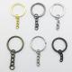 Metal Key Ring with Chain D-snap Hook Keychain