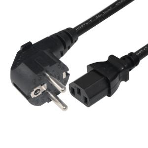 Wholesale power cords: CEE 7/7 Plug To IEC 60320 C13 Connector Power Cord EU 2pin Power European Plug Power Cable