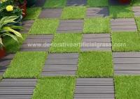 Synthetic Backing Interlocking Decorative Artificial Grass Turf OEM ODM