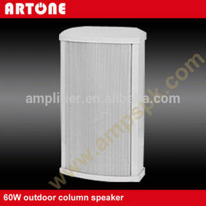 Wholesale outdoor pa speakers: White Waterproof PA Column Speaker for Outdoor 60W TZ-606