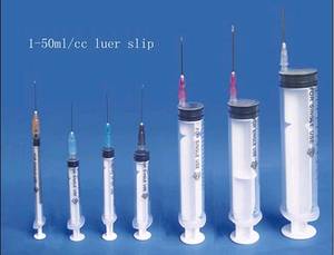 Wholesale rubber plunger: Disposable Syringe (With Needle)