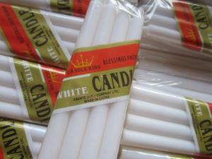 Wholesale carton packaging: Parafin Wax Pure White Pillar Shape Candles
