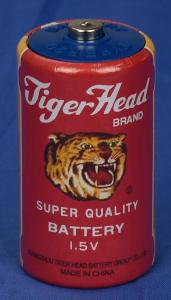 Wholesale battery: Hot Selling Original Tiger Head Mercury-free Dry Battery R20S, UM-1, D Size, No.301