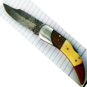 Wholesale nail pusher: Damascus Folding Knife