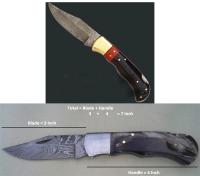 Damascus Stainless Steel Folding Knife