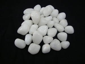 Wholesale bracelets: White Tumbled  Pebbles'