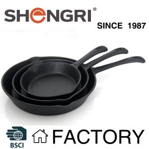 Wholesale frying skillet pan: Pre-Seasoned Cast Iron Fry Pan / Skillet 4-Pieces Set - 6 Inch, 8 Inch, 10 Inch and 12 Inch