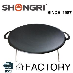 Wholesale outdoor bbq: Three-legged Compfire Griddle BBQ / Outdoor Cooking Fry Pan