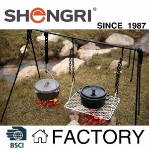 Wholesale grill design for bbq: Outdoor Quadripod /Camping Hanger Folding Rack Lantern Stand with Hook