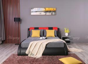 Wholesale queen bed: Double Color PU Bed Double Bed Bedroom Bed King Bed Sofa Bed Modern Bedroom Furniture