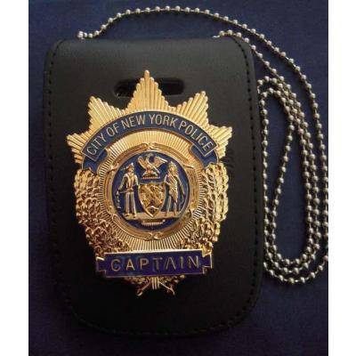 Sell Neck Chain Badge Holder Wallet, Leather Badge Holder Purse, Police Wallet