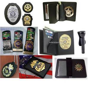 Wholesale belts: Leather Badge Holder Wallet, Police Badge Holder Purse, ID Card Holder, Neck Wallet, Belt Clip Badge