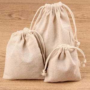 100% Cotton Muslin Bag/ Cotton Pouch/ Wedding Bag/ Cotton...