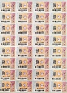 Wholesale sticker printing: Printing Scratch Off Authenticity QR Code Stickers Label with Invisible UV Fibers