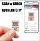Factory Intaglio Printing Hand Drawn Security Guilloche Anti-Counterfeiting QR Code Packing Label