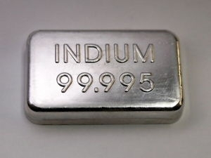 Indium Ingot 99.9999% 99.99999% Silver Grey Color