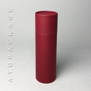 Wholesale gift box: [47 Paper Tube_M]1.77 X 5.7 in Cosmetic Cardboard Packaging Gift Round Cylinder Boxes_Burgundy