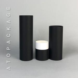 Wholesale black box: [47 Paper Tube_B]1.77 X 5.7 in Cosmetic Cardboard Packaging Gift Round Cylinder Boxes_Black
