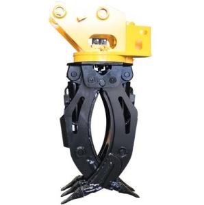 Wholesale timber: 100 Lpm Timber Grabs for Excavators 400kg Excavator Attachment Grapple