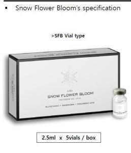 Wholesale patent: Snow Flower Bloom Skin Solution Skin Regeneration Skin Whitening Mesotherapy