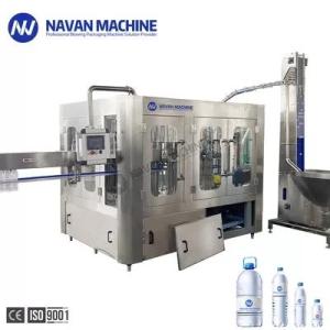 Wholesale clear glass bottles: Complete 10000-12000BPH Automatic Water Bottle Filling Machine with Washing Screwing 3 in 1