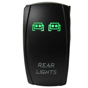 Wholesale auto led: 12v 24v Waterproof LED Indicator Lamp On-off Auto Car Boat Marine SPST 5P Rocker Switch for Car Boat