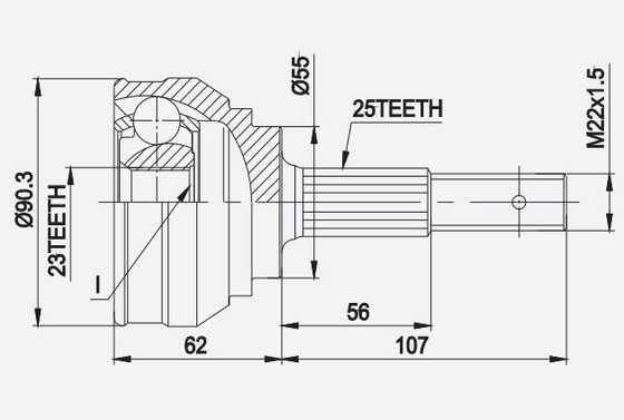 Cv Joint NI-2-2011/Lee:NI-1-1011/Gsp:NI-022/Metelli:15-1248