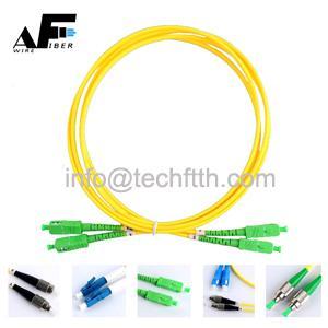 Wholesale sm fiber connectors: Awire Optic Fiber Cable SM Patch Cord Simplex SC-SC Connector WPC84073 for FTTH