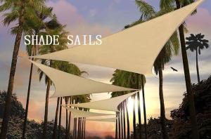 Wholesale polyester shade sail: Waterproof Shade Sail / Polyester Garden Shade / 160gsm Patio Sails for Customization