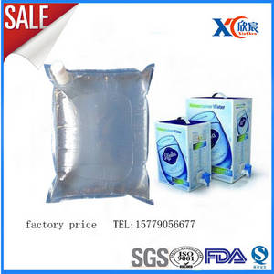 Wholesale wine dye: Spout Top,Heat Seal Sealing & Handle and Accept Custom Order Drinking Water Bag in Box