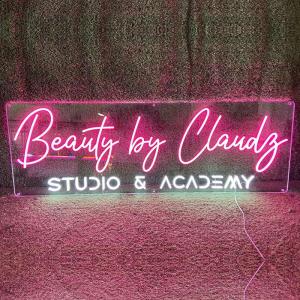 Wholesale name: Factory Custom Neon Light Store Name Signs Custom Neon Light Signs with Clear Acrylic for Indoor