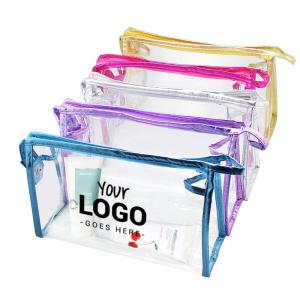 Reginary 36 Pieces Clear Makeup Bags Bulk Travel Toiletry Bags Transparent  Cosmetic Pouches with Zipper Waterproof Portable PVC Plastic Zippered