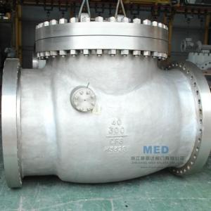 Wholesale Valves: 40 Inch Swing Check Valve, ASTM A351 CF8, 300 LB, Flanged