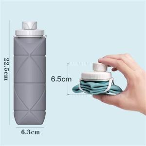 Wholesale kitchenware items: BC004 Silicone Rubber Collapsible Sports Water Bottle