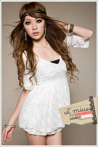  Wholesale  White Korean  Japan Fashion Dress id 4572181 