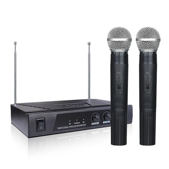 KTV Dual Wireless Microphone MV-289 Professional Dynamic Microphone for ...