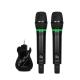 UHF Dual Wireless Microphone Bluetooth for KTV Karaoke Player Loudspeaker Home Theater System